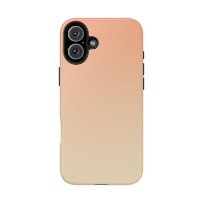 Gradient Tough Phone Case — Peach Ombre Protective Cover