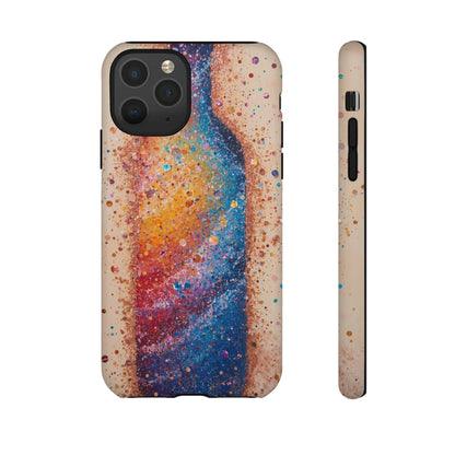 Galaxy Bottle Tough Phone Case — Colorful Nebula Splash iPhone Cover
