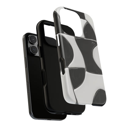 Black & White Abstract Pattern Tough Phone Case