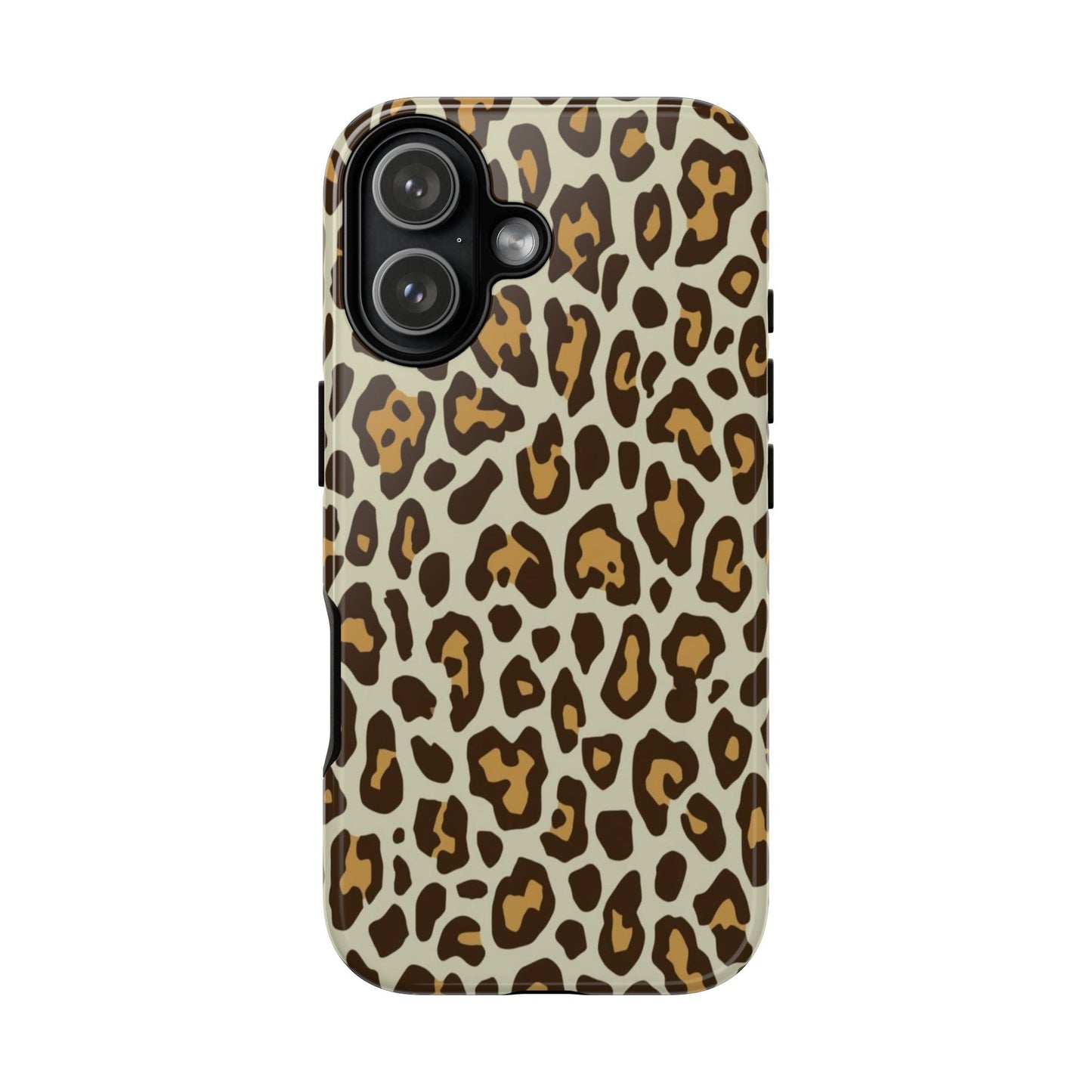 Leopard Print Tough Phone Case — Durable Protective Animal Print Case