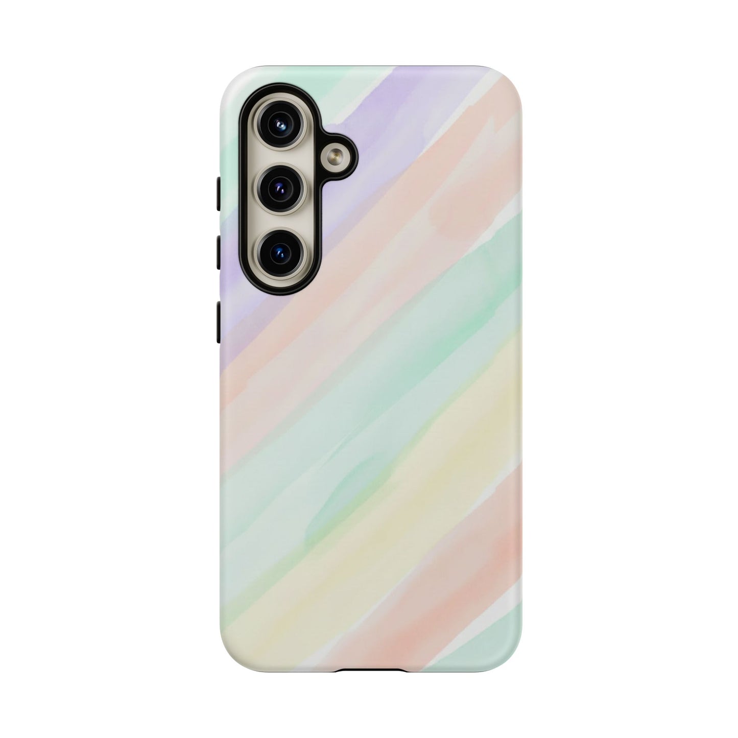 Pastel Watercolor Stripe Tough Phone Case