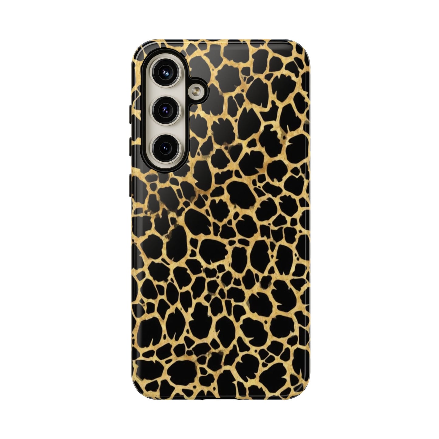 Giraffe Print Tough Phone Case — Durable Leopard-Style Protective Cover
