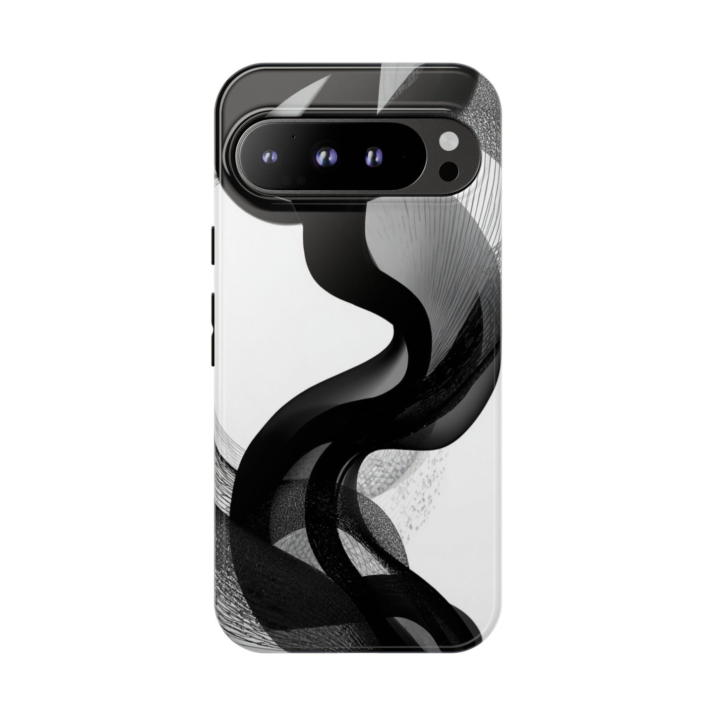 Phone Case — Monochrome Abstract Protective Cover