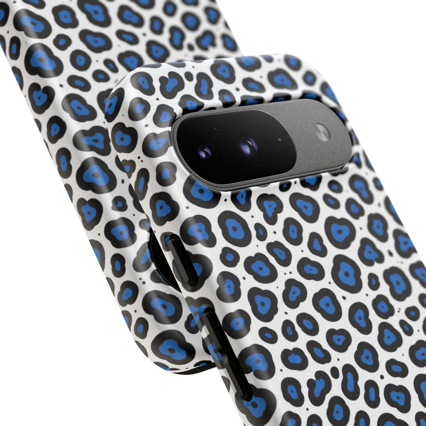 Blue Leopard Print Phone Case – Tough Protective Cover