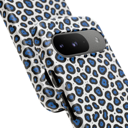 Blue Leopard Print Phone Case – Tough Protective Cover