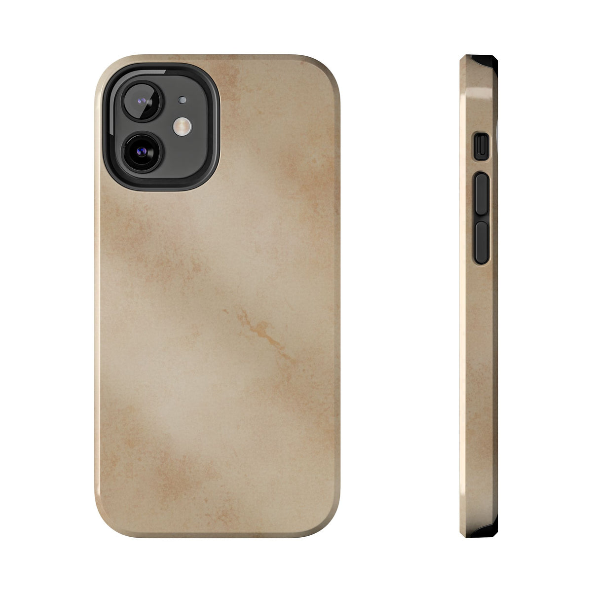 Tough Phone Case — Vintage Beige Marble Protective Phone Cover