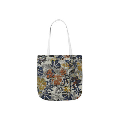 Floral Canvas Tote Bag – Rustic Watercolor Blooms
