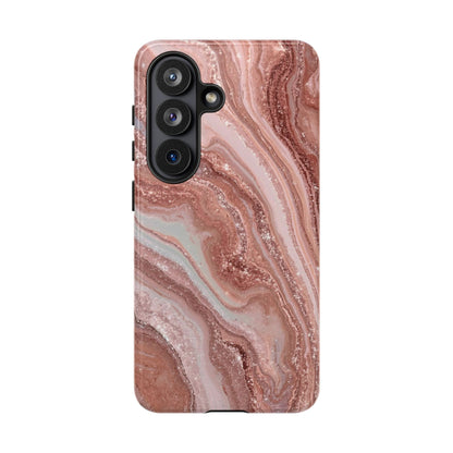 Rose Gold Marble Tough Phone Case