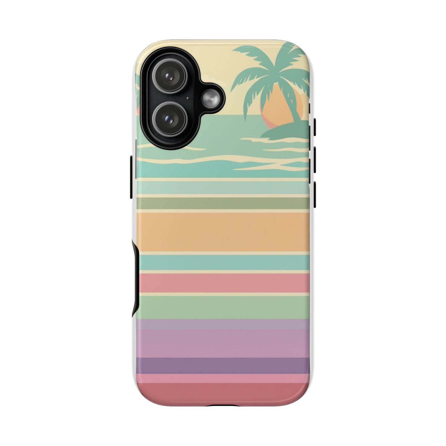 Tough Case — Retro Pastel Sunset Palm Tree Phone Case