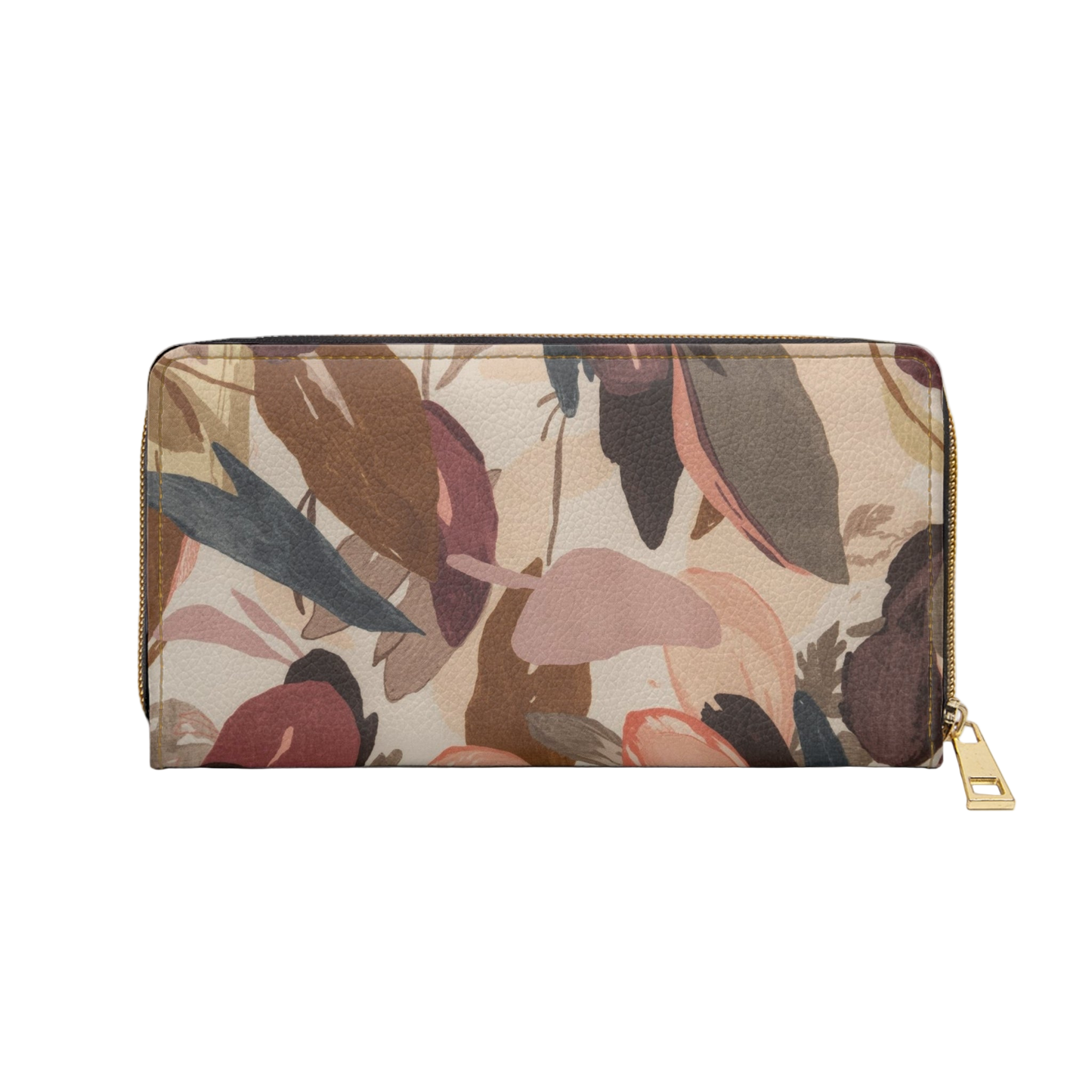 Women's Fall Leaf Wallet - Vegan Earth Toned Wallet