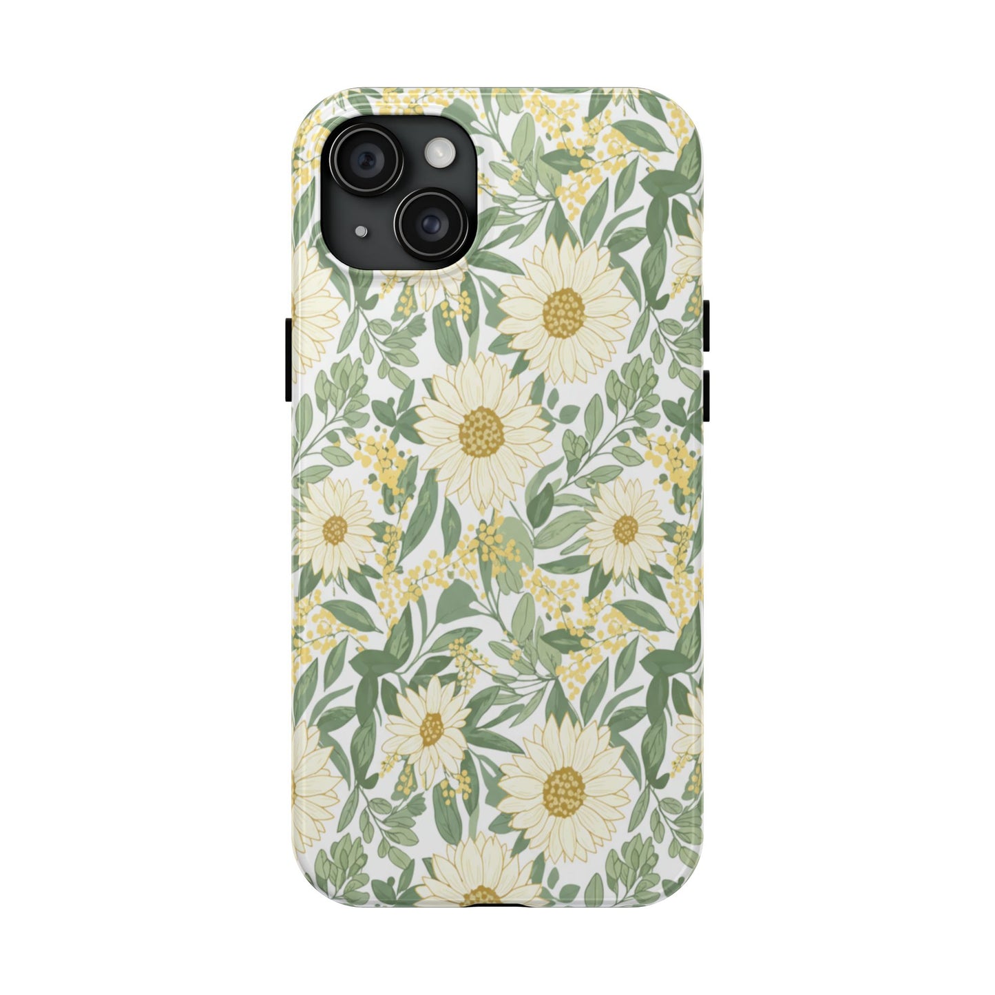 Daisy Meadow Tough Phone Case — Floral Protective Phone Cover