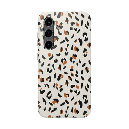 Leopard Print Tough Phone Case — Stylish Protective iPhone Cover