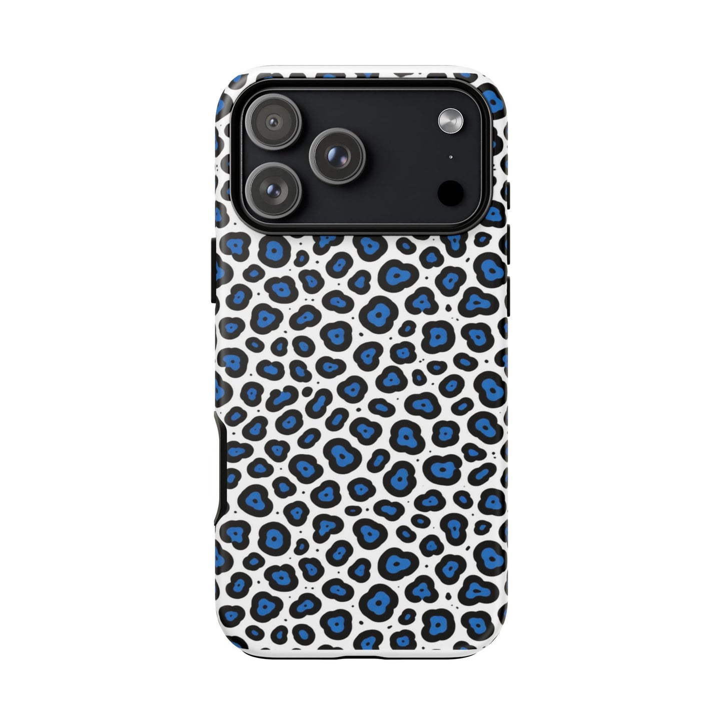 Blue Leopard Print Phone Case – Tough Protective Cover