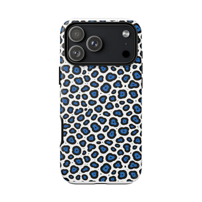 Blue Leopard Print Phone Case – Tough Protective Cover