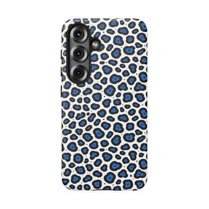 Blue Leopard Print Phone Case – Tough Protective Cover