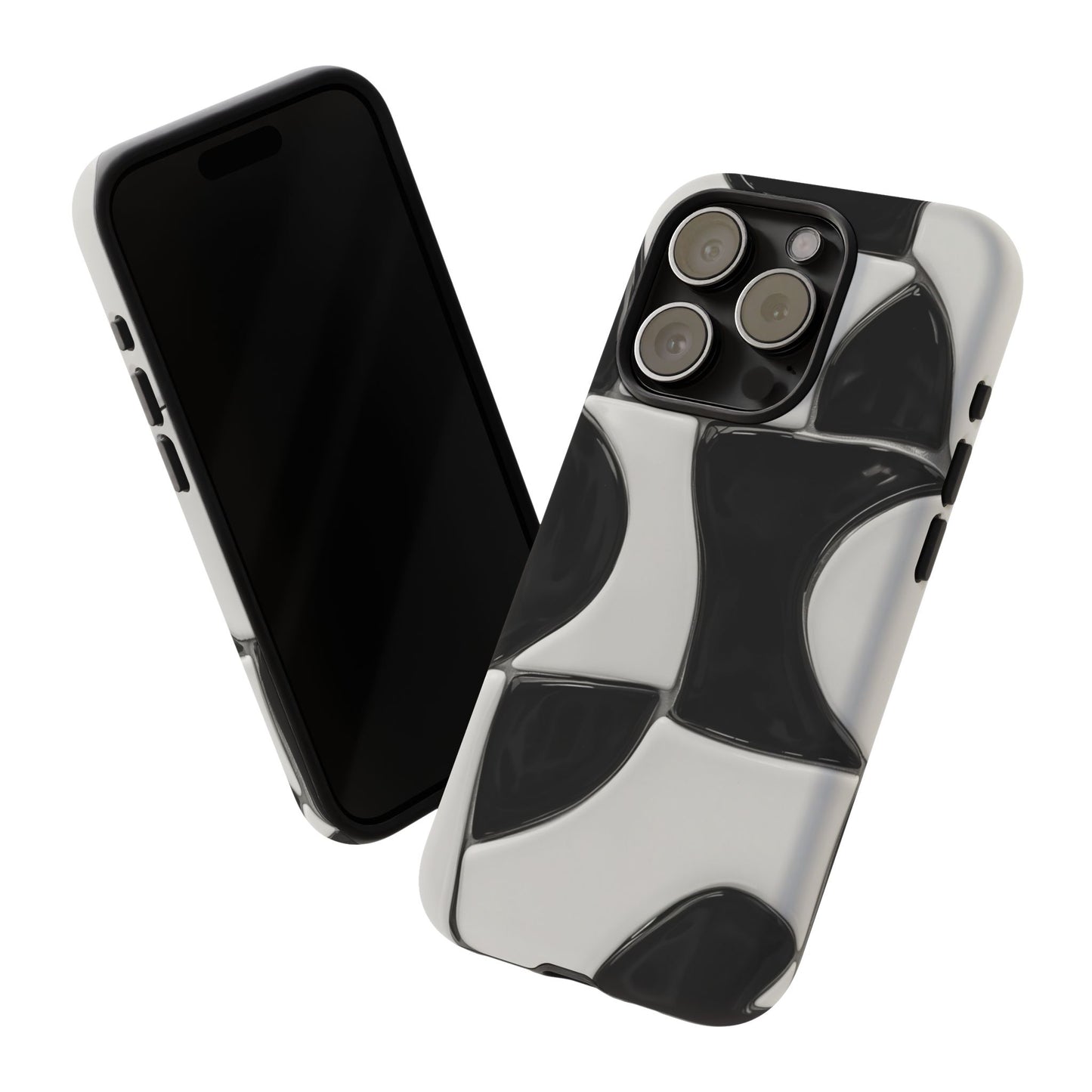 Black & White Abstract Pattern Tough Phone Case
