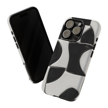 Black & White Abstract Pattern Tough Phone Case