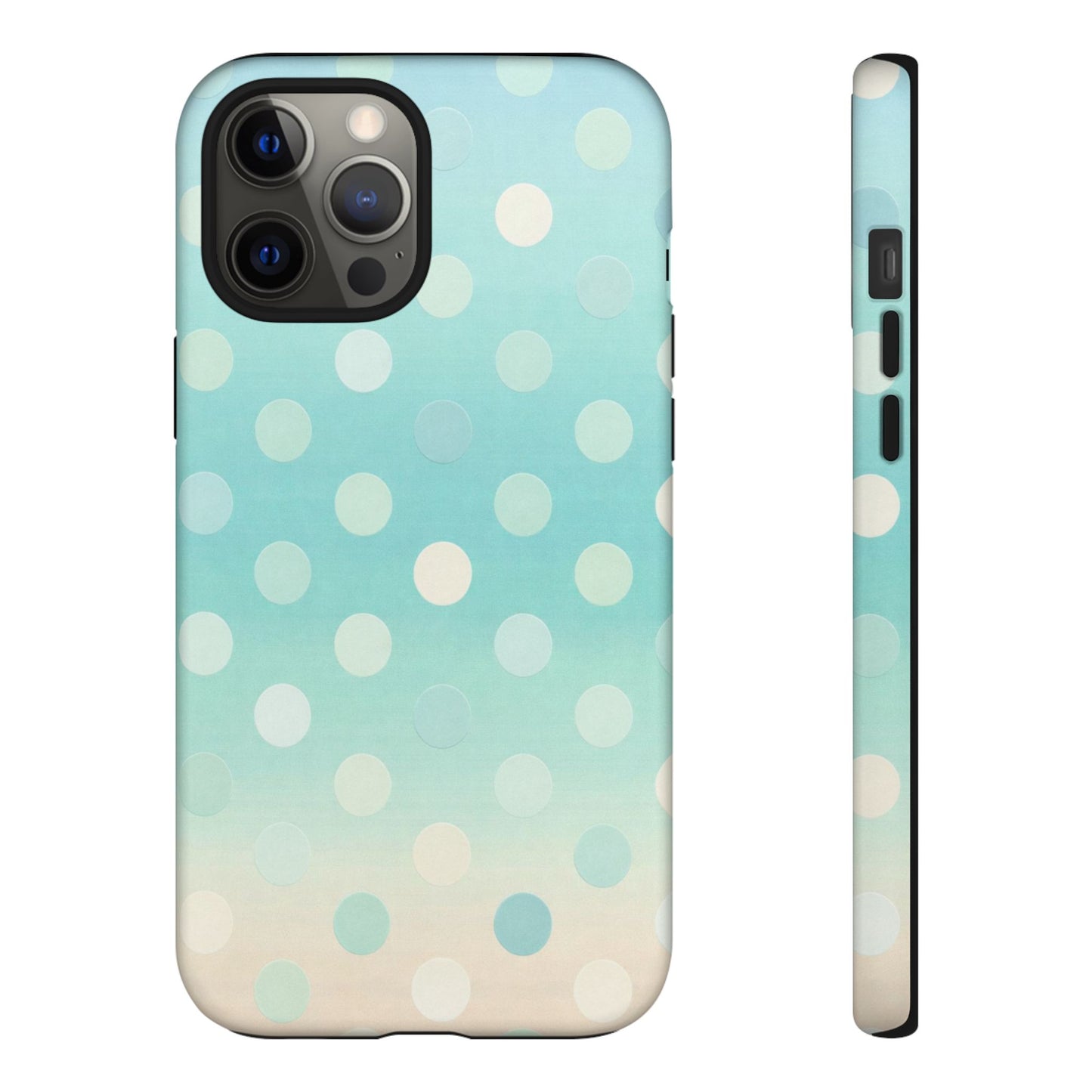 Abstract Palm Tough Phone Case — Minimal Coastal Blue Protective Cover