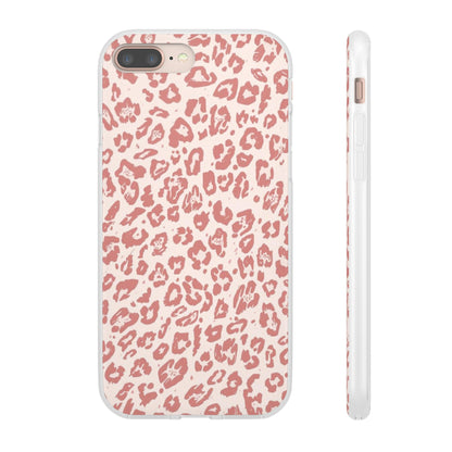 Pink Leopard Print Phone Case – Slim Flexible Protective Cover