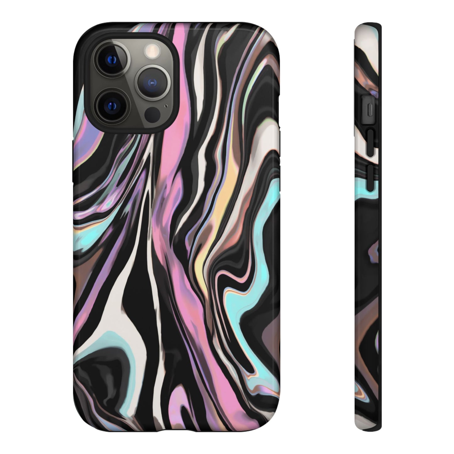 Abstract Marble Tough Phone Case — Pastel Swirl Protective Cover