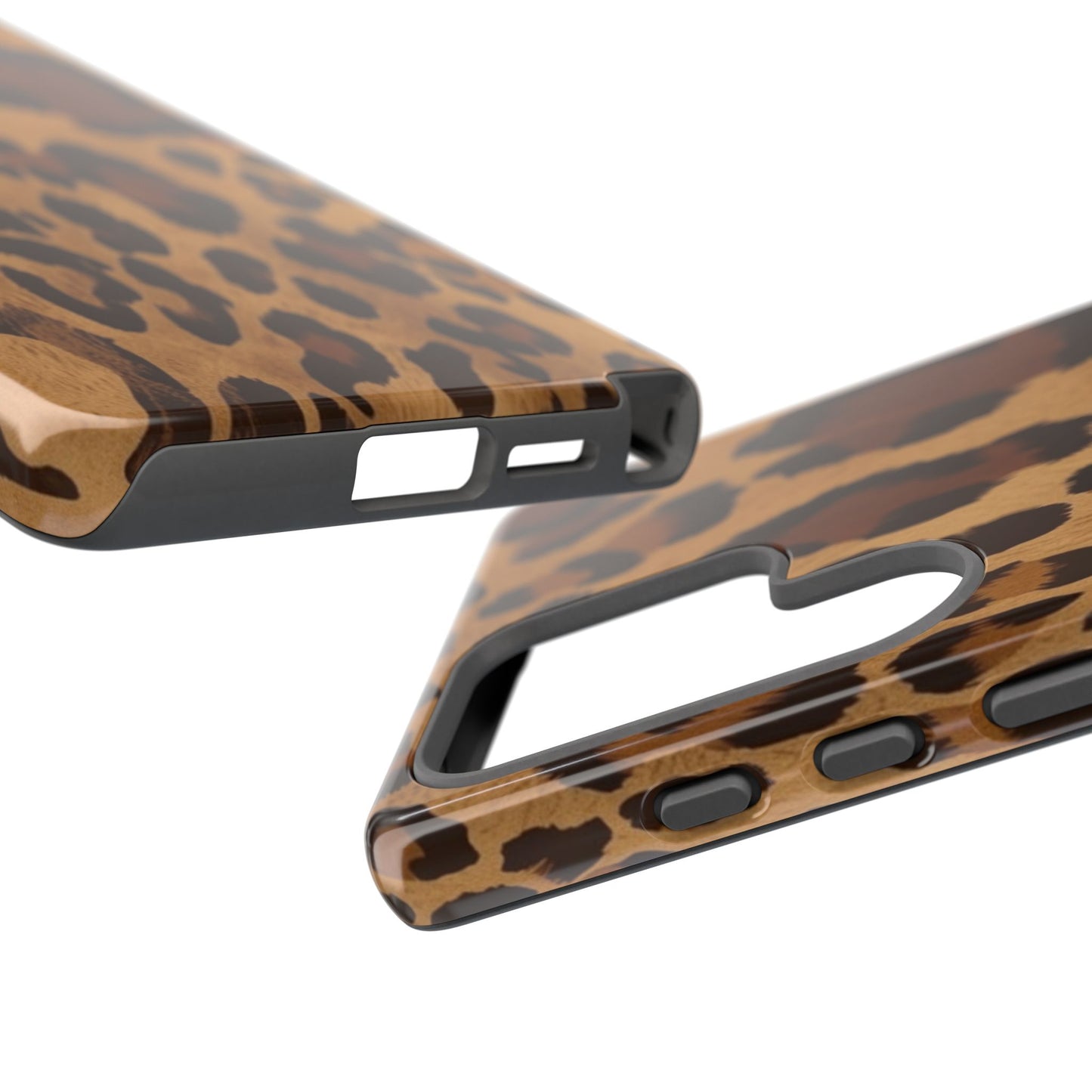 Leopard Print Tough Phone Case — Durable Animal Print Protective Cover