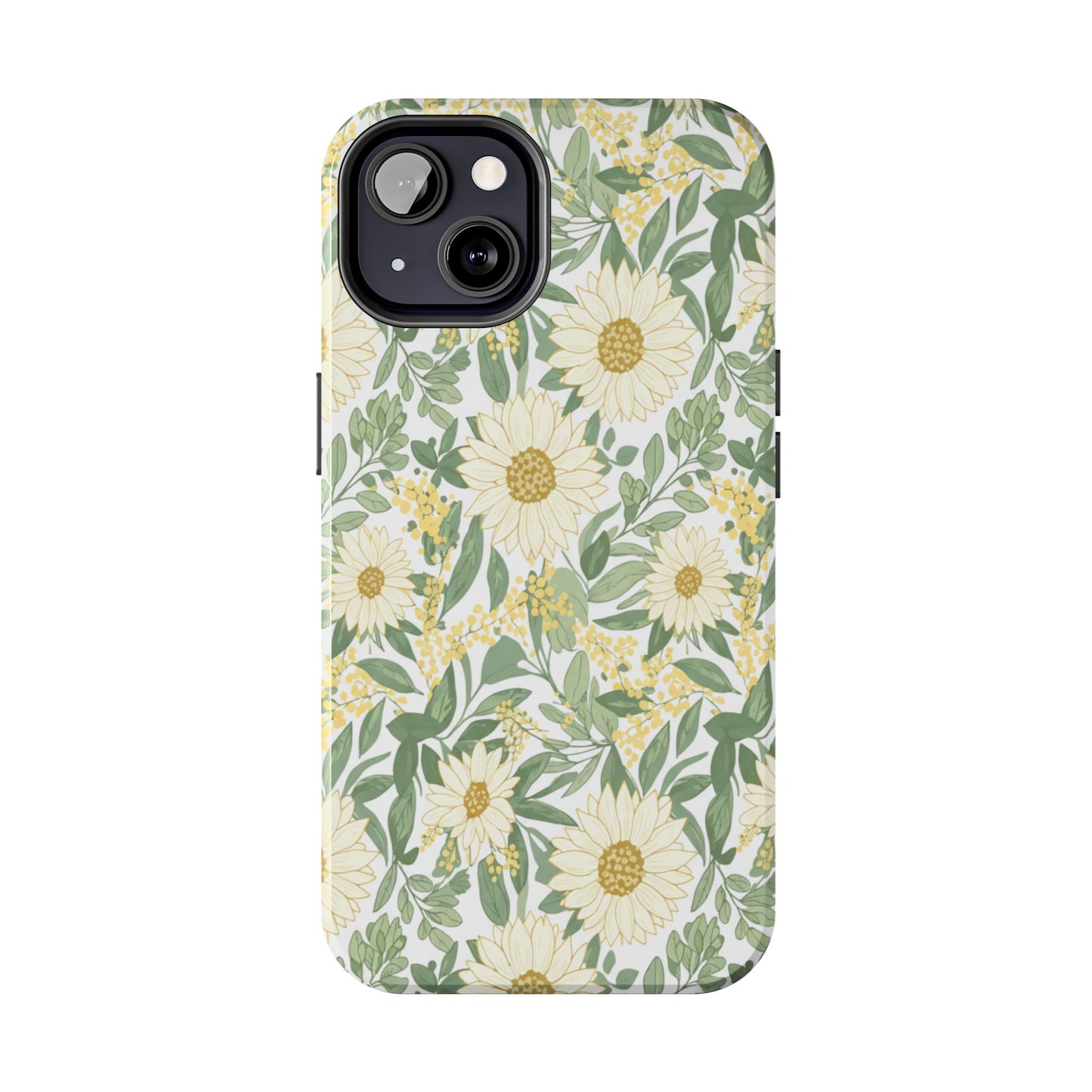 Daisy Meadow Tough Phone Case — Floral Protective Phone Cover