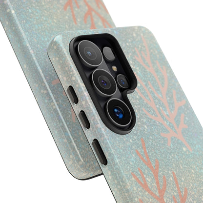 Seafoam Sparkle Phone Case – Coral & Seashell Tough Case
