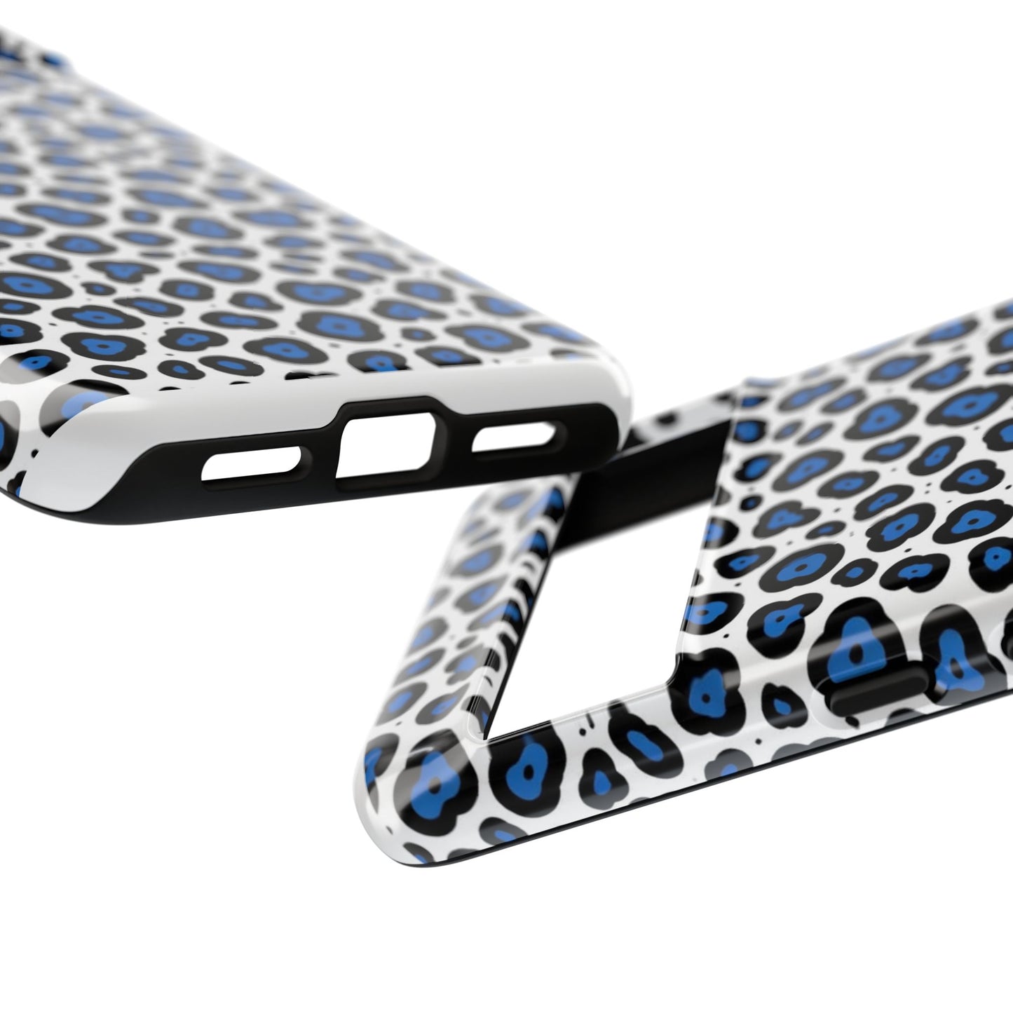 Blue Leopard Print Phone Case – Tough Protective Cover