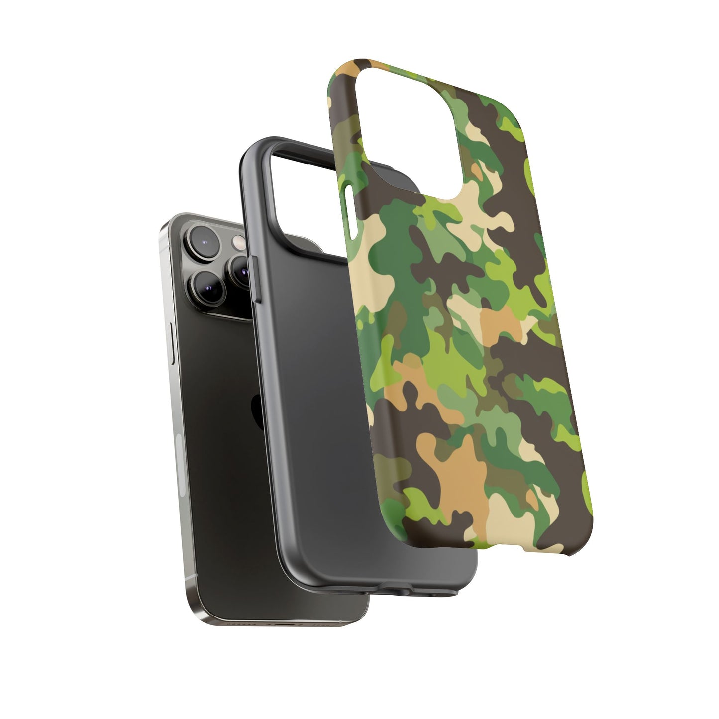 Camouflage Tough Phone Case — Military Camo Protective Cover