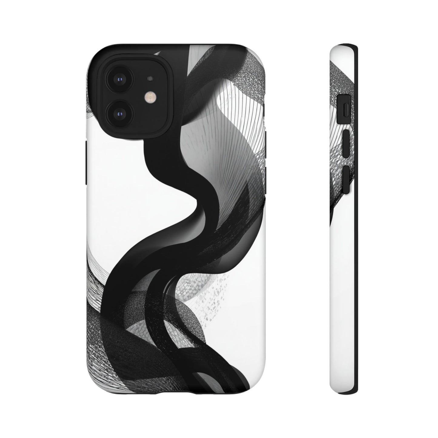 Phone Case — Monochrome Abstract Protective Cover
