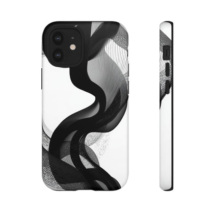 Phone Case — Monochrome Abstract Protective Cover