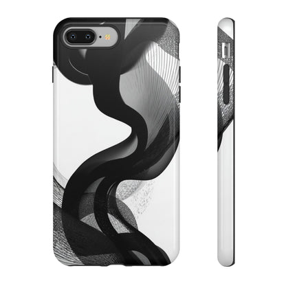 Phone Case — Monochrome Abstract Protective Cover