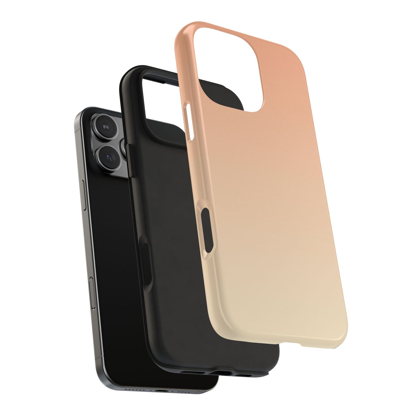 Gradient Tough Phone Case — Peach Ombre Protective Cover