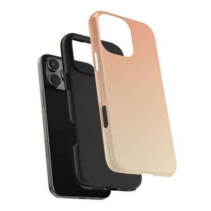 Gradient Tough Phone Case — Peach Ombre Protective Cover