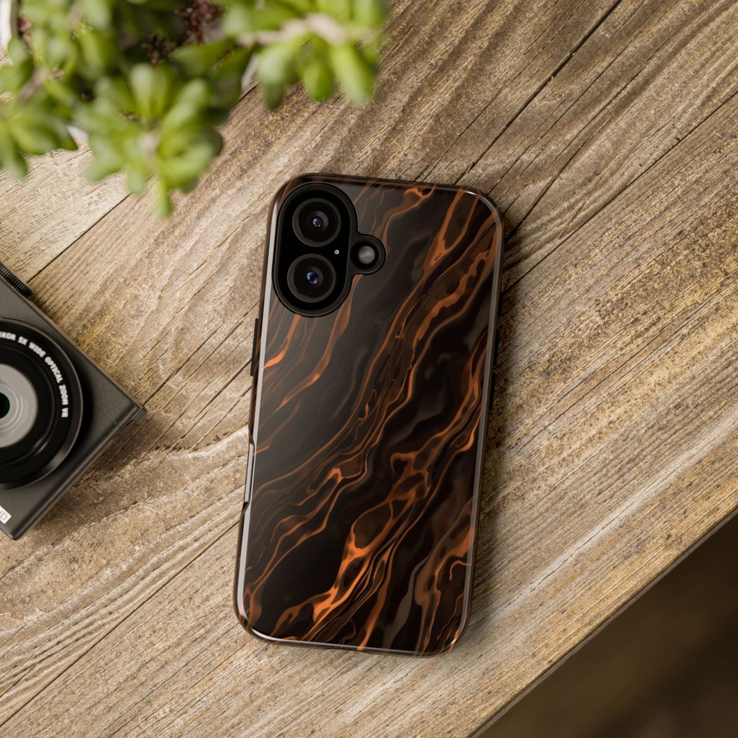 Copper Swirl Phone Case — Tough Protective iPhone Cover