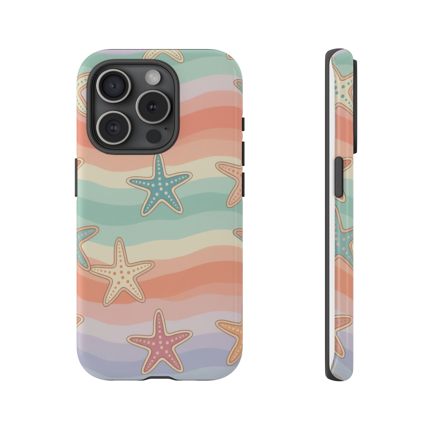 Starfish Wave Tough Phone Case — Pastel Beach Protective Cover