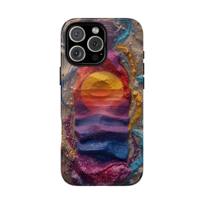 Phone Case — Colorful Sand Art Sunset Tough Protective Case