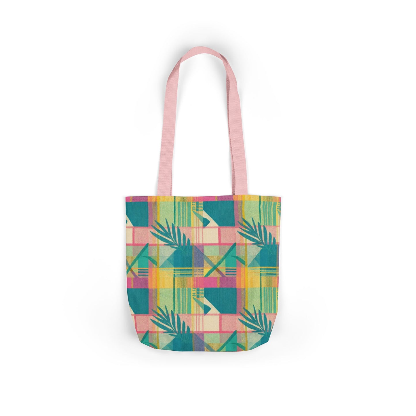 Tropical Geometric Canvas Tote