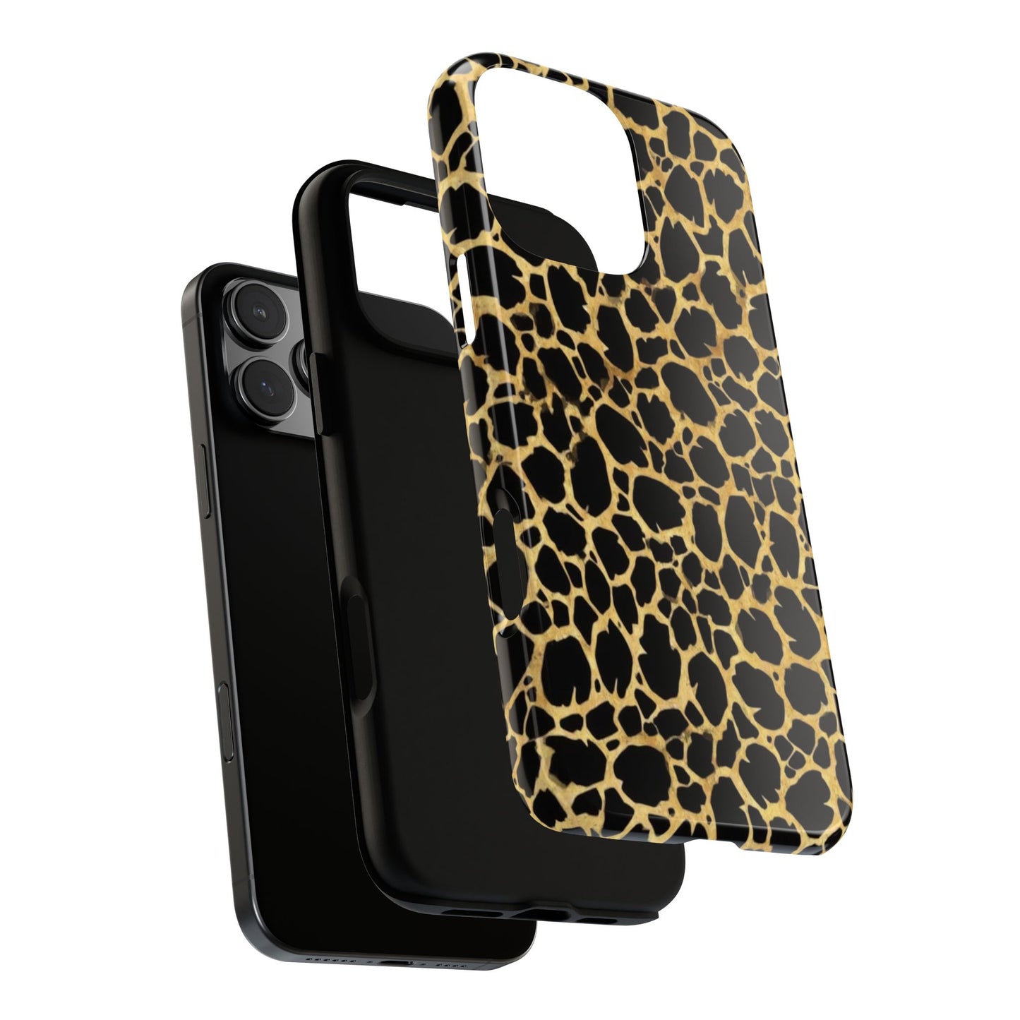 Giraffe Print Tough Phone Case — Durable Leopard-Style Protective Cover