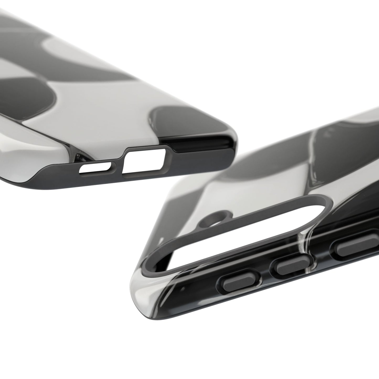 Black & White Abstract Pattern Tough Phone Case
