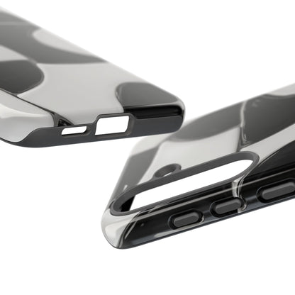 Black & White Abstract Pattern Tough Phone Case
