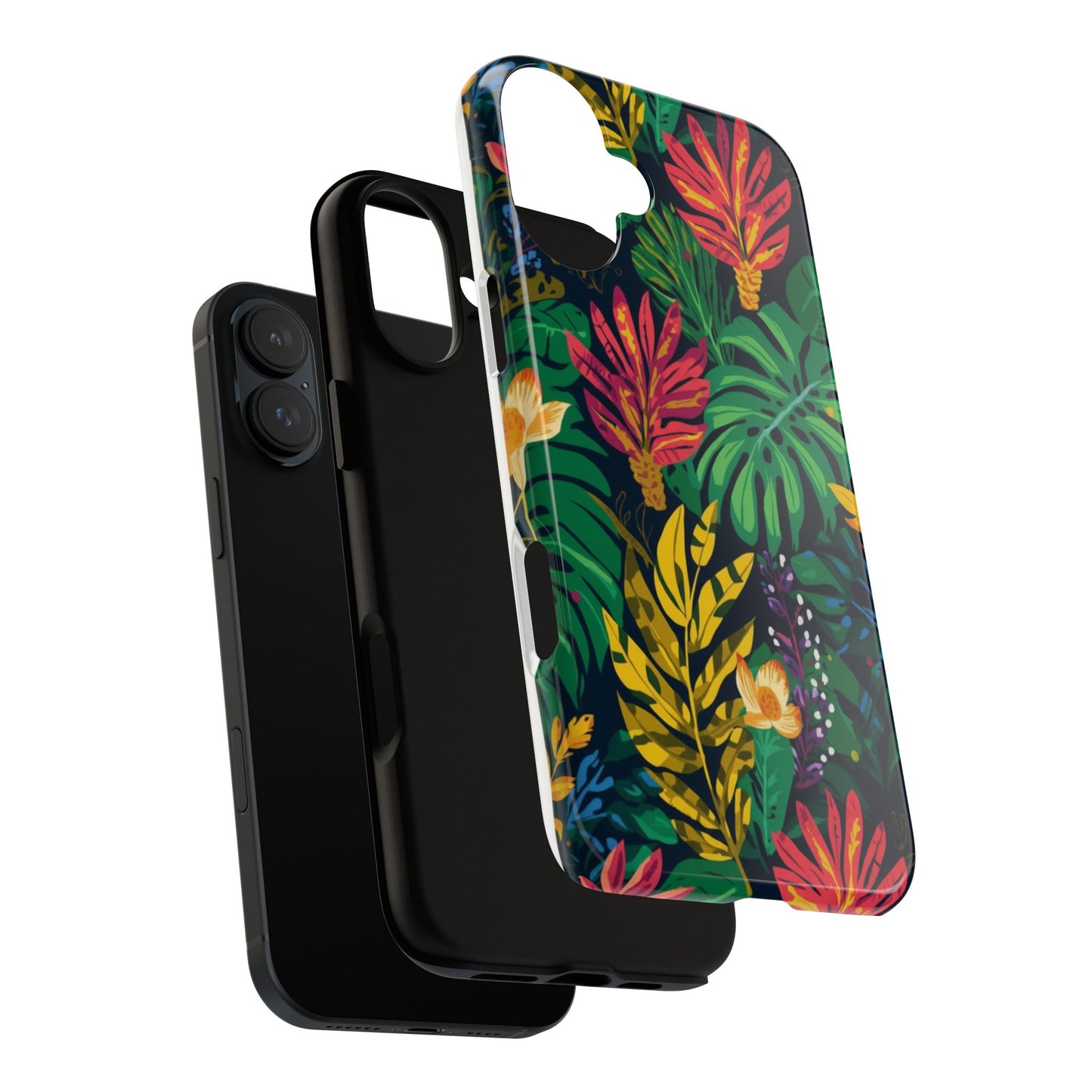 Tropical Floral Phone Case — Vibrant Jungle Leaf Protective Cover
