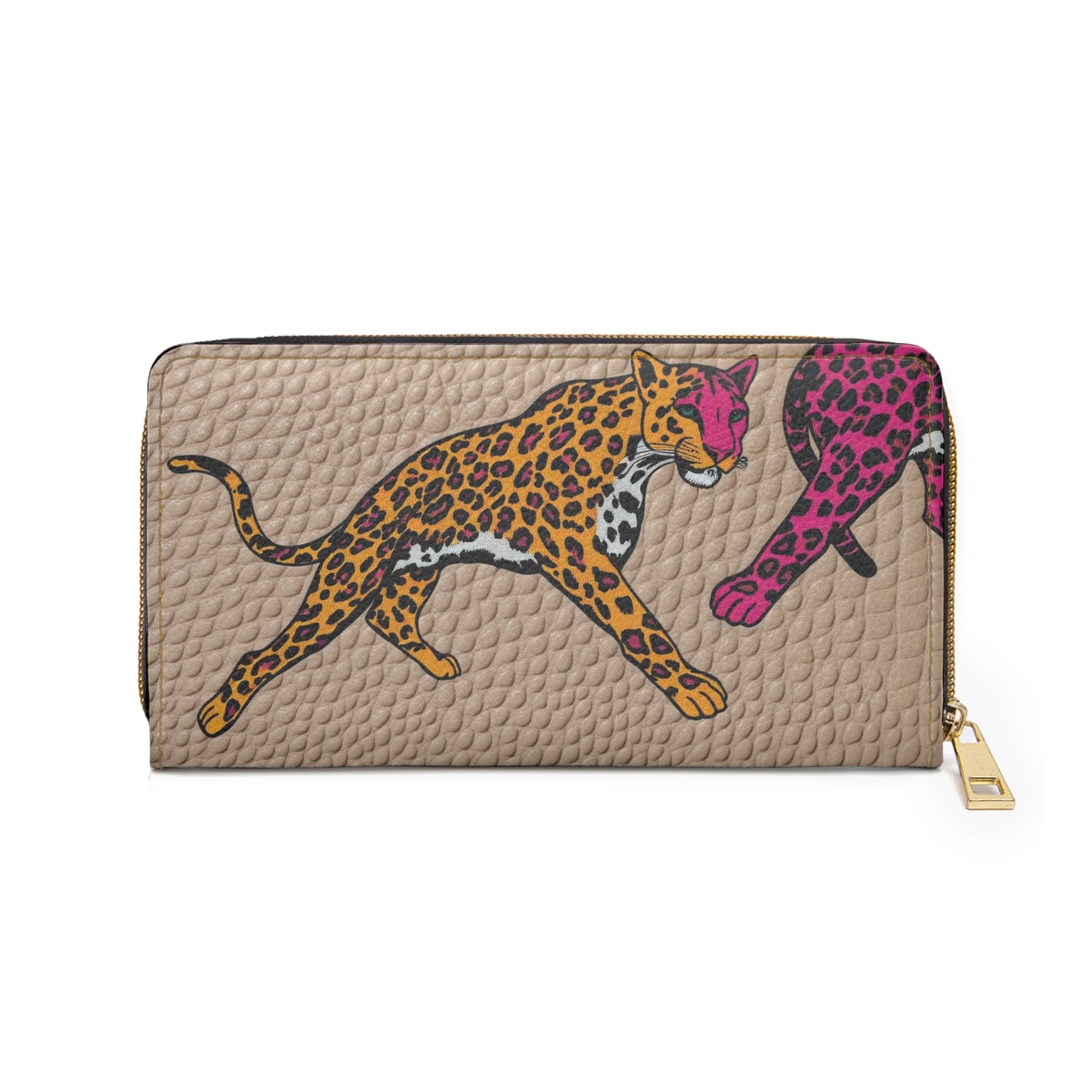 Women's Leopard Wallet - Animal  Pebble Print Wallet