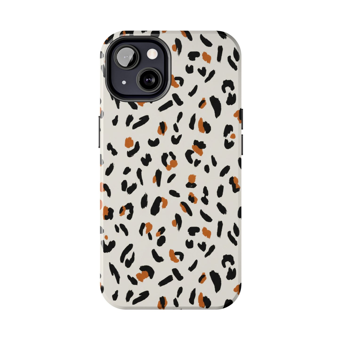 Leopard Print Tough Phone Case — Stylish Protective iPhone Cover