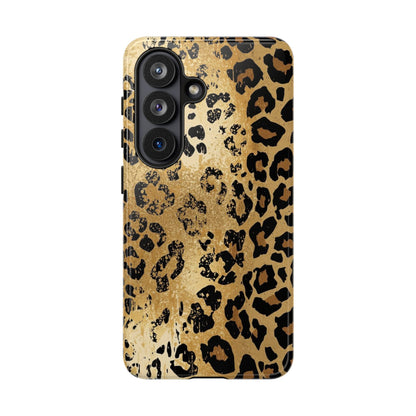 Leopard Print Tough Phone Case — Durable Protective iPhone Cover