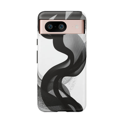Phone Case — Monochrome Abstract Protective Cover