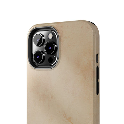 Tough Phone Case — Vintage Beige Marble Protective Phone Cover