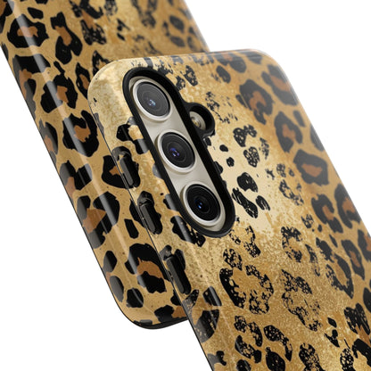 Leopard Print Tough Phone Case — Durable Protective iPhone Cover