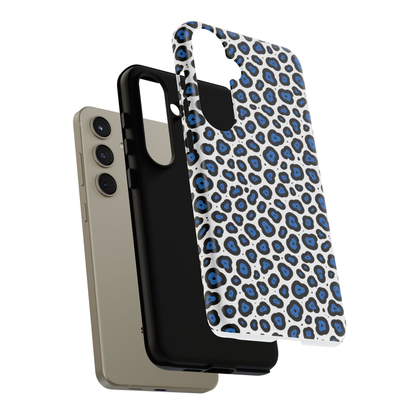 Blue Leopard Print Phone Case – Tough Protective Cover