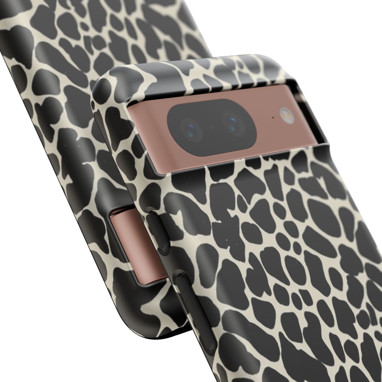 Black and White Cowhide Phone Case — Protective Tough Case